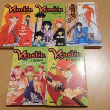 Kenshin le vagabons tomes 1 à 3 + 14 + 22