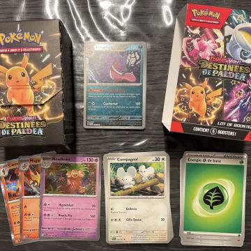 Bundle Destinée à Paldéa contenant 50 cartes Pokémon (sans doublon occasion)
