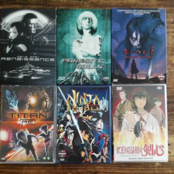 6 DVD mangas divers - TBE (Version française)