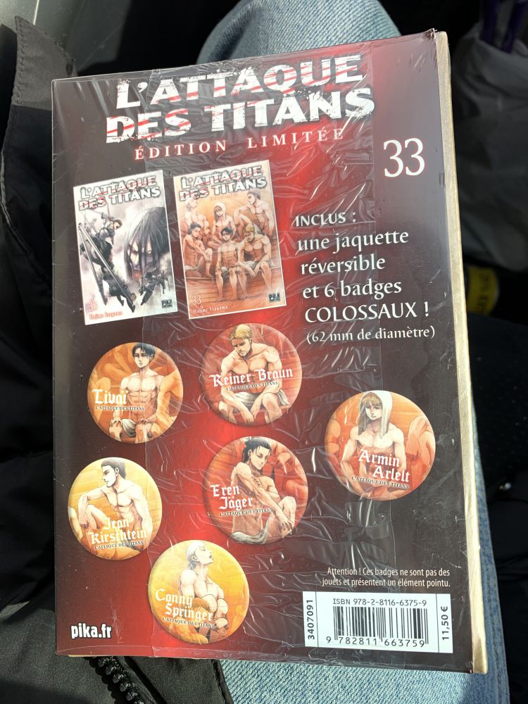 L'Attaque des Titans T33 Edition limitée 