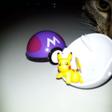 Mini-figurine pikachu + masterball