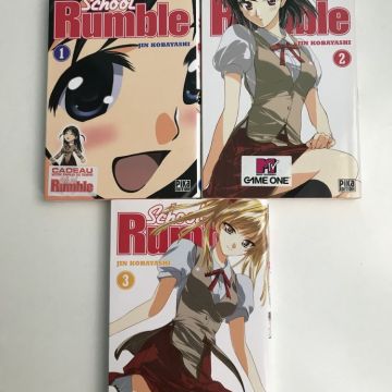 Manga : School Rumble - 1 à 3 - TBE