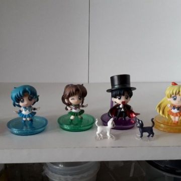 lot de 6 Figurines Sailor Moon - Petit Chara! Series Puchitto Oshiokiyo! Hen