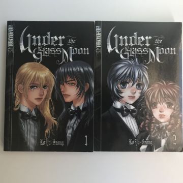 Manga Anglais : Under The Glass Moon - Tomes 1 et 2 - Complet - TBE