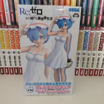 Grande Figurine manga Re: ZERO - REM White Dress Ver. - SEGA PM - Neuve
