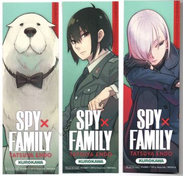 3 Marque-Pages Spy X Family Série Complète