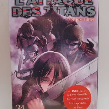 L'attaque des titans  tome 34 edition limitée 