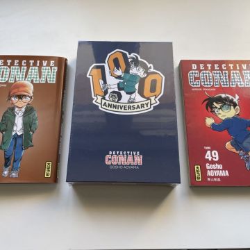 Détective Conan Tome 100 collector (sous blister) + 99 et 49