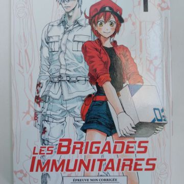 Manga Epreuve Non Corrigée : Les Brigades Immunitaires - Tome 1 - TBE