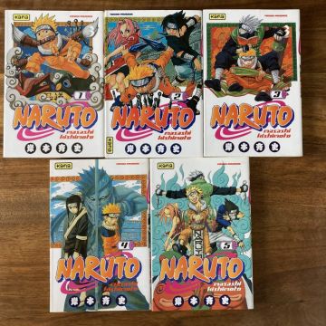 Naruto tomes 1 à 5