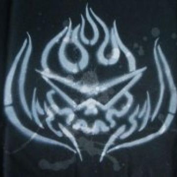 Gurren-dan Stencil T-Shirt Black M